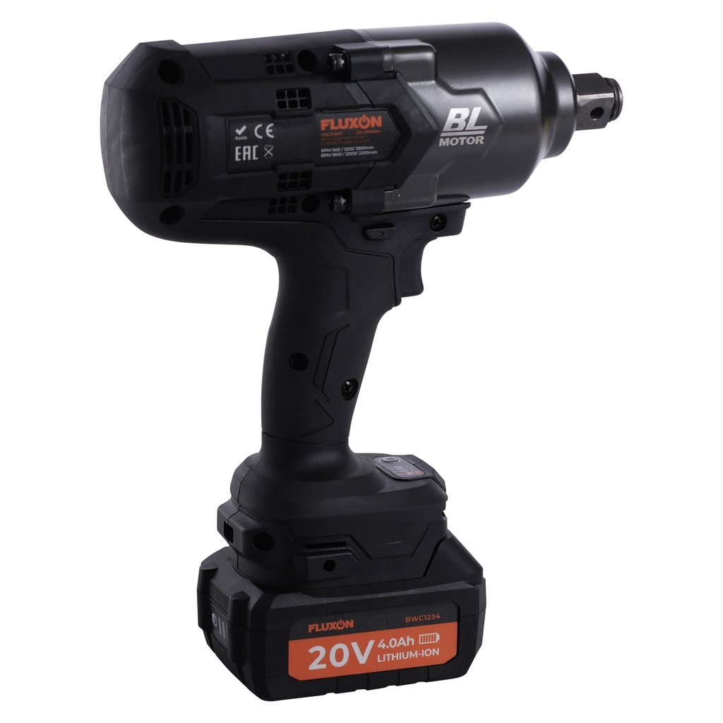 Cordless impact wrench 3/4'' 1700Nm