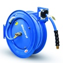 Blubird Rubber Air Hose Reel Single Arm Heavy Duty 13mm X 15mtr Outlet - 1/2" M-BSP & Reel Inlet 1/2'' M-BSP